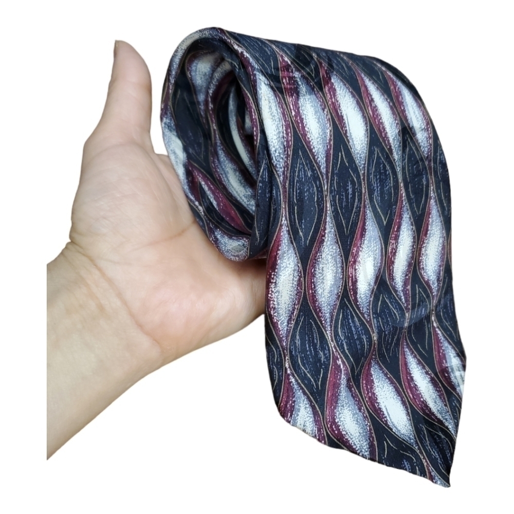 Prima Italy Novelty Print 100% Silk Tie OS